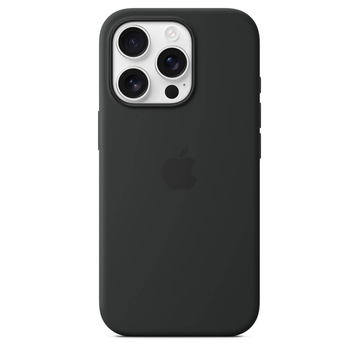 black silicone case iPhone 16 pro