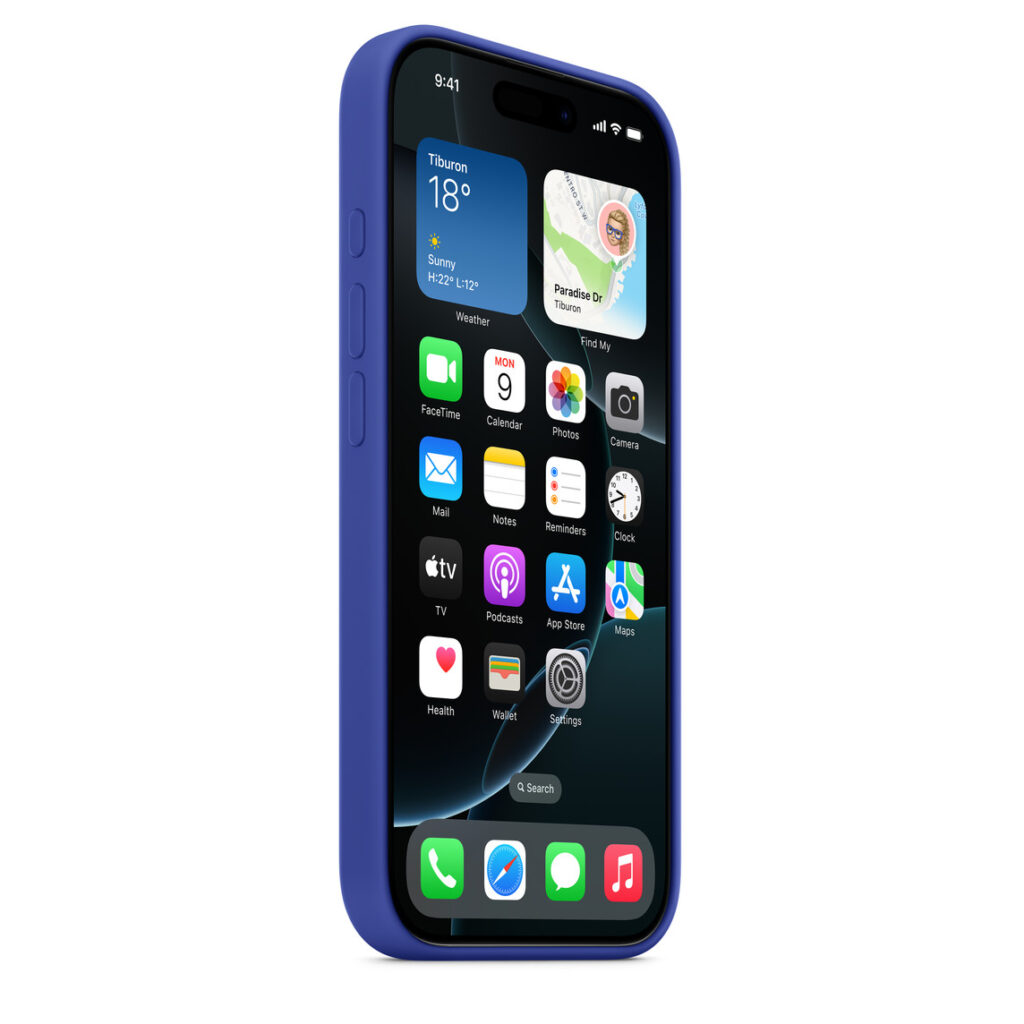 ultramarine silicone case iPhone 16 Pro